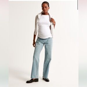 Maternity baggy jeans